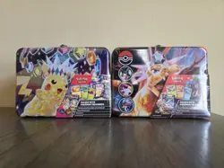 Pokemon TCG Collectors Chest LOT LunchBox 2024 Pikachu + 2023 Charizard Chests - Image 1