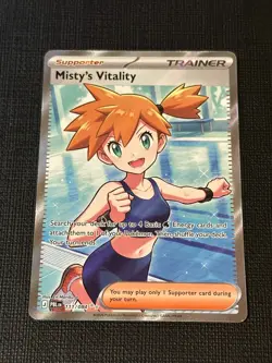 Misty's Vitality - Pokemon - Ultra Rare - 111/084 - ME05: PITCH BLACK - NM - Image 1