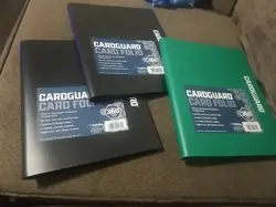 3 CardGuard Trading Card Folio Portfolio Binder 9-Pocket Holds 360 Cards - Image 1