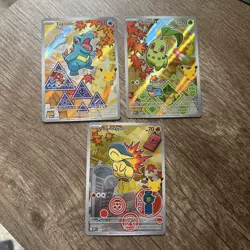 Pokemon TCG: First Partner Illustration Collection Series 2 - JOHTO GEN 2 SET - Image 1