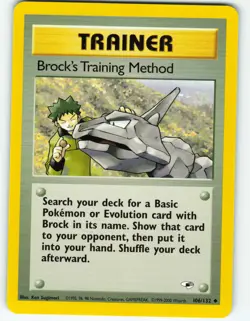 Brock's Training Method - 106/132 Gym Heroes - Pokemon TCG - 2000 - Image 1
