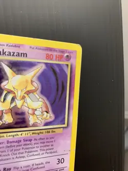 Pokemon TCG Alakazam 1/102 Base Set Holo Rare Unlimited 1999 - Image 4