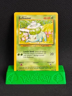 Bulbasaur 44/102 Common Base Set Unlimited Pokemon (LP) - Image 1