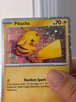 Pikachu 051/162 Pokemon TCG Pikachu Temporal Forces Cosmo Holo (LP+) - Image 4