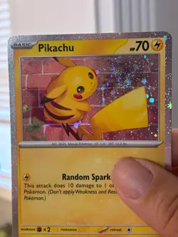 Pikachu 051/162 Pokemon TCG Pikachu Temporal Forces Cosmo Holo (LP+) - Image 5