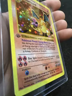 Pokemon Cards Custom Made Very High Quality Holographic Charizard 1st Edition - Image 4