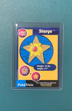 1999 Pokemon Poketrivia The First Movie Promo #120 Staryu LP - Image 1