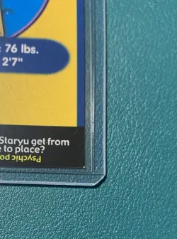 1999 Pokemon Poketrivia The First Movie Promo #120 Staryu LP - Image 3