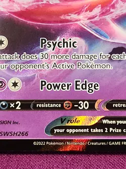 Pokemon TCG Deoxys V SWSH266 Sword & Shield Promo Holo Card LP - Image 3