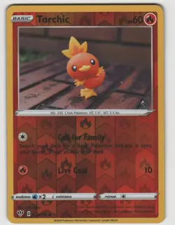 Torchic Common Darkness Ablaze 022/189 Reverse Holo Near Mint Pokemon - Image 1