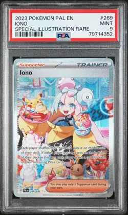 Iono 269/193 Sv02: Paldea Evolved Holo * PSA 9 * Pokemon TCG SIR MINT - Image 1