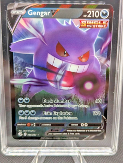 Pokemon Gengar V 156/264 Fusion Strike Ultra Rare Holo PSA 9 2021 - Image 2