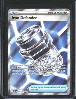 Iron Defender 110/084 Ultra Rare Pitch Black Pokemon Holo NM/M - Image 1