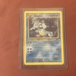 Kingdra Holo Rare card from the 2000 Neo Genesis set vintage Pokemon - Image 4