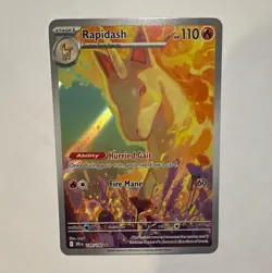 The Pokemon Company Rapidash 189/182 SV10 Destined Rivals IR Holo Eng 110HP - Image 1