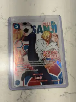 Sanji Round 1 Promo One Piece Card (OP15-047 English) - Image 1