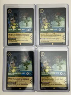 Mickey Mouse & Minnie Mouse Adventuring Duo (4) Lorcana Attack of the Vine! - Image 1