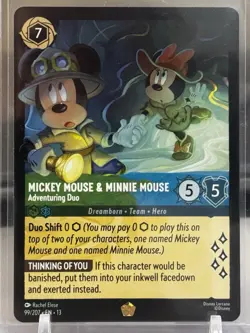 Mickey Mouse & Minnie Mouse Adventuring Duo (4) Lorcana Attack of the Vine! - Image 2