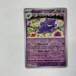 Pokemon TCG Gengar 151 Reverse Holo Rare Scarlet & Violet Card 094/165 - Image 1