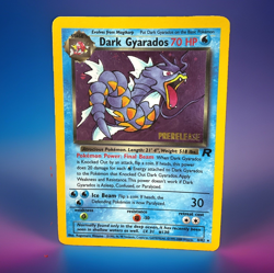 Pokemon Dark Gyarados 8/82 Holo Team Rocket Prerelease Promo Card - Image 1