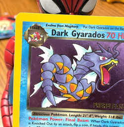 Pokemon Dark Gyarados 8/82 Holo Team Rocket Prerelease Promo Card - Image 3