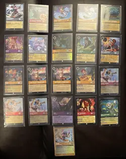 Disney Lorcana Card Lot English Foil + Promo Mixed. Binder included - Image 1