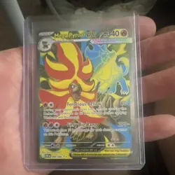 Mega Pyroar EX Evolutions 099/086 Secret Rare Full Art Holo EX Pokemon Card - Image 1
