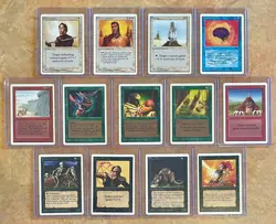 MTG Lot of 13 Unlimited Edition - Lightly Played Magic cards - Natural Selection - Image 1