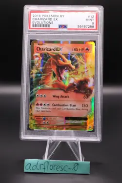 2016 PSA 9 Charizard EX 12/108 XY Evolutions Pokemon Card - Image 1
