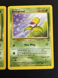 Pokemon Card Lot Ericka’s Bellsprout Weepinbell BS2 Gym Jungle MP-NM 3 Cards - Image 4