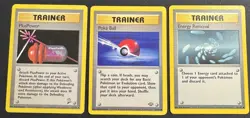 Pokemon Card Trainer Vintage Lot Plus Power Energy Removal Pokeball LP-HP 3 Card - Image 1