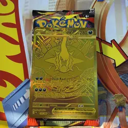 Mega Darkrai EX 120/084 PBL Pitch Black Ultra Rare Gold Holo Foil English Card - Image 5