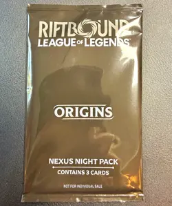 UVS Games Riftbound: League of Legends Origins Nexus Night Pack 3 Cards - Image 1