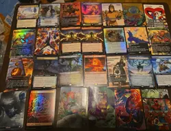 Magic the Gathering lot of 27 Mythic Rares Art Cards Lands Lot - Image 1