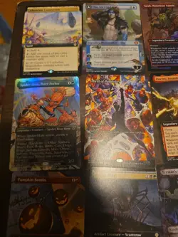 Magic the Gathering lot of 27 Mythic Rares Art Cards Lands Lot - Image 2