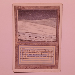 Magic: The Gathering Tundra Revised Edition Rare Land English Jesper Myrfors - Image 1