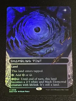 MTG Edge of Eternities Stellar Sights Shambling Vent Borderless Foil 0038 Rare - Image 1