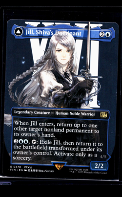 MTG Magic The Gathering FIN Final Fantasy Borderless #378 Jill Shiva's Dominant - Image 1