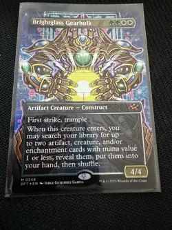 magic the gathering (MTG) ✅ Brightglass Gearhulk (Borderless) (FOIL) ✅ Aetherdri - Image 1