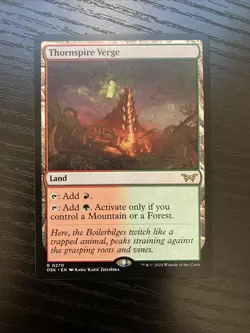 Thornspire Verge 0270 Duskmourn House of Horror Rare Magic The Gathering English - Image 1
