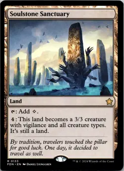 Soulstone Sanctuary 133 Rare Foundations MTG Near Mint - Image 1