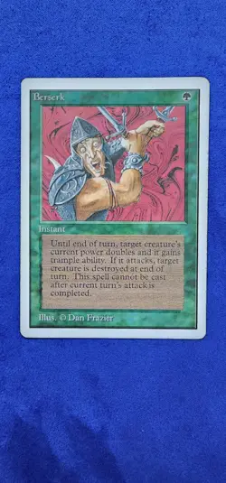 Unlimited Berserk Magic The Gathering MTG 1993 - in MP Condition - Image 1