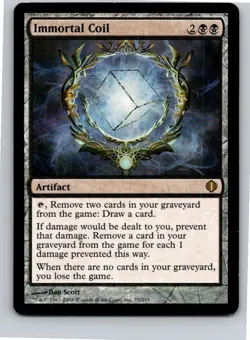 Magic the Gathering Immortal Coil Shards of Alara MTG Free Shipping! - Image 1