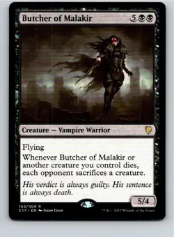 Magic the Gathering Butcher of Malakir Commander 2017 MTG Free Shipping! - Image 1