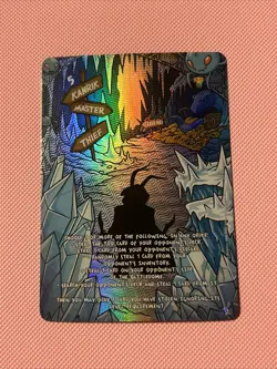 Neopets Battledome TCG Obelisk Alt Art / Album Parody SR* Kanrik, Master Thief - Image 1