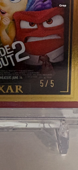 Topps Pixar Gold Wall Art Inside Out 5/5 Bookend! - Image 3