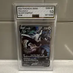 AGS 10 Lugia V Full Art 186/195 SWSH Silver Tempest 2022 Holo - Image 1