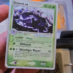 Pokemon TCG Sleimok ex EX Team Magma vs Aqua Holo Ultra Rare German 96/97 - Image 3