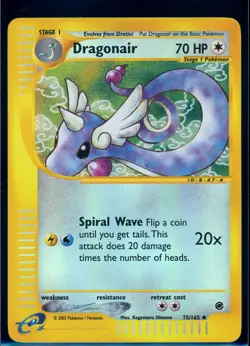 Pokemon EXPEDITION - #75/165 Dragonair - Reverse Holo - ENG - Lightly Played - Image 1