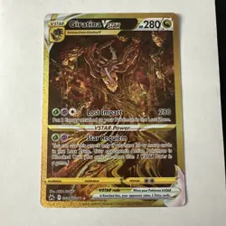2023 Pokemon Giratina VSTAR Crown Zenith GG69/GG70 Gold Secret Rare Raw NM - Image 1